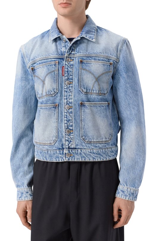 Джинсовая куртка Dsquared2 S74AM1686/S30839 Голубой  S74AM1686/S30839 Фото 3