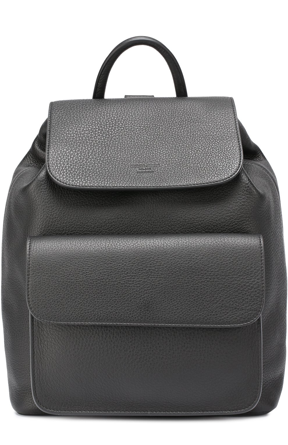 Кожаный рюкзак с клапаном и внешним карманом GIORGIO ARMANI, арт. Y20066/YAG3E, фото 1