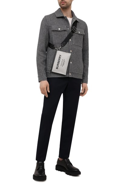 Текстильная сумка horseferry BURBERRY серого цвета по цене 66950 руб., арт. 8038255, фото 2 Текстильная сумка horseferry BURBERRY, арт. 8038255, фото 2