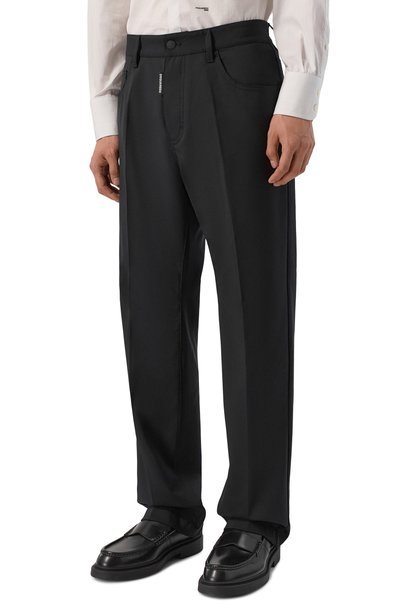 Шерстяные брюки DSQUARED2 черного цвета по цене 59350 руб., арт. S74LB2012/S40320, фото 3 Шерстяные брюки DSQUARED2, арт. S74LB2012/S40320, фото 3