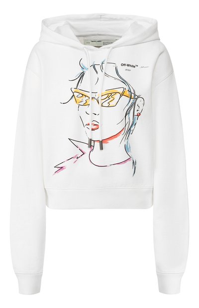 Женский хлопковое худи OFF-WHITE, арт. 0WBB016E190030620110