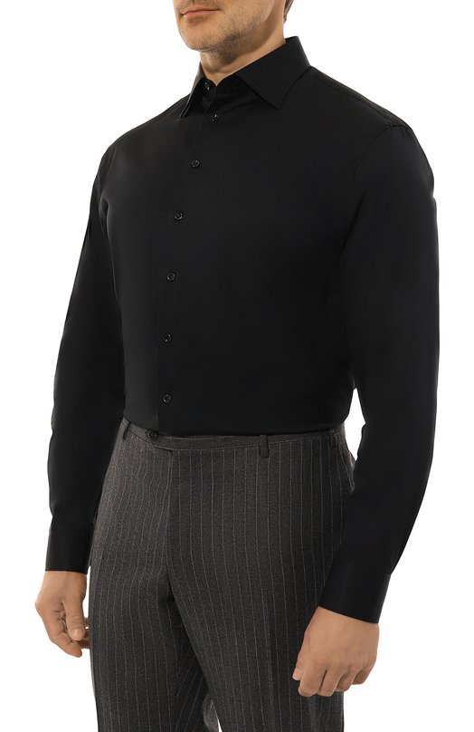 Хлопковая рубашка Giorgio Armani GM000469/TE11189 Синий  GM000469/TE11189 Фото 3