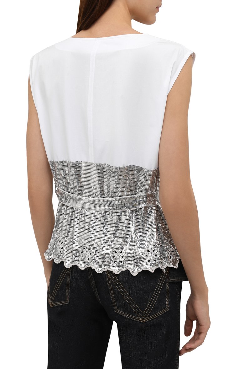 Хлопковый топ PACO RABANNE, арт. 21EXT0316MH0121, фото 1