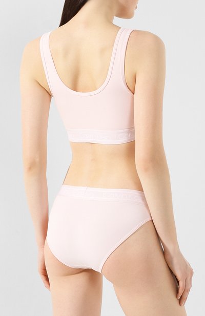 Хлопковый бра-топ CALVIN KLEIN розового цвета по цене 4155 руб., арт. QF5233E, фото 3 Хлопковый бра-топ CALVIN KLEIN, арт. QF5233E, фото 3