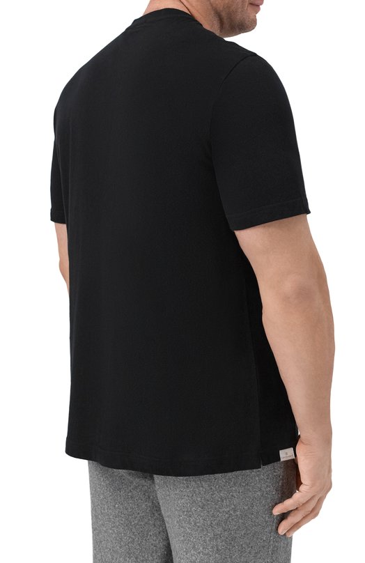 Футболка из хлопка и кашемира Capobianco 19M660.WS00./58 Чёрный  19M660.WS00./58 Фото 4