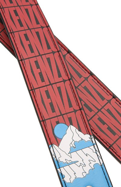 Кожаный ремень для сумки KENZO красного цвета по цене 17500 руб., арт. F962AC104L19, фото 3 Кожаный ремень для сумки KENZO, арт. F962AC104L19, фото 3