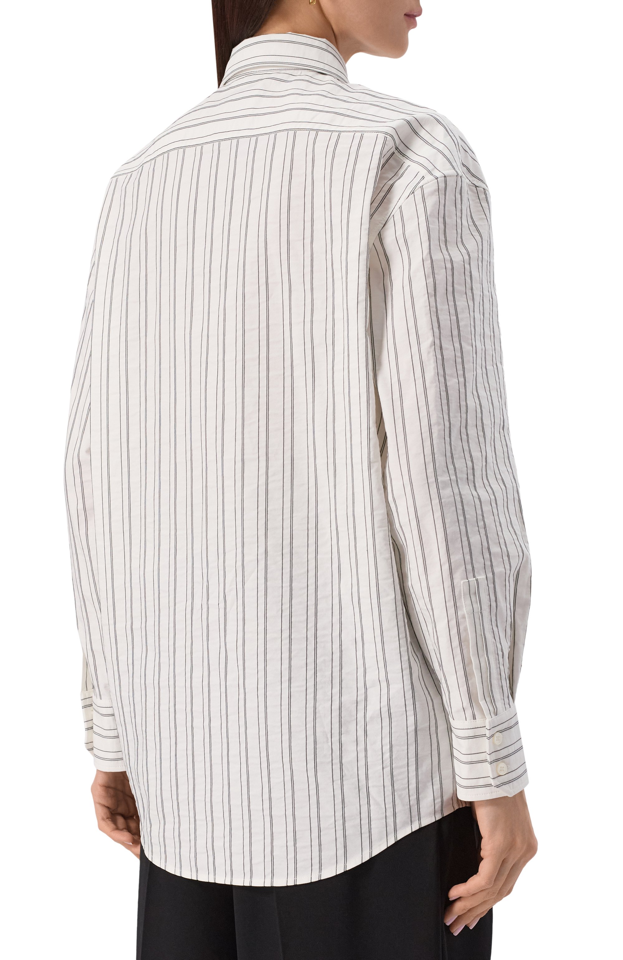 Хлопковая рубашка SAINT LAURENT, арт. 829703/Y6K54, фото 4