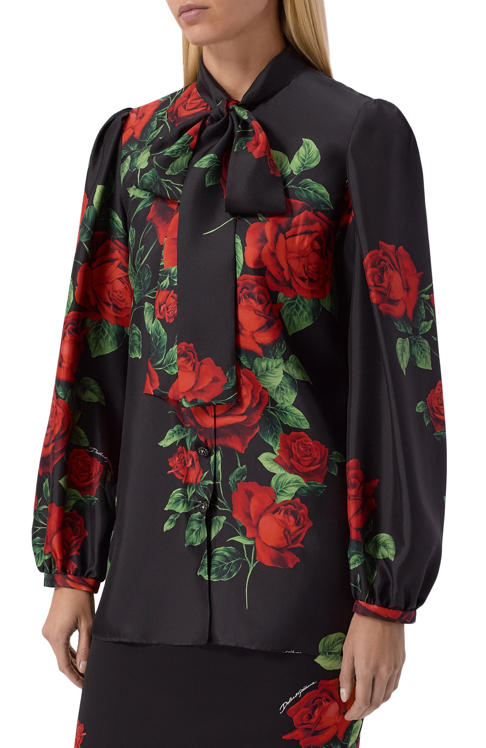 Шелковая блузка DOLCE & GABBANA, арт. F5U59Z/IS137, фото 3