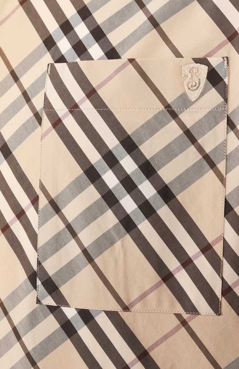 Хлопковая рубашка BURBERRY, арт. 8105202, фото 1