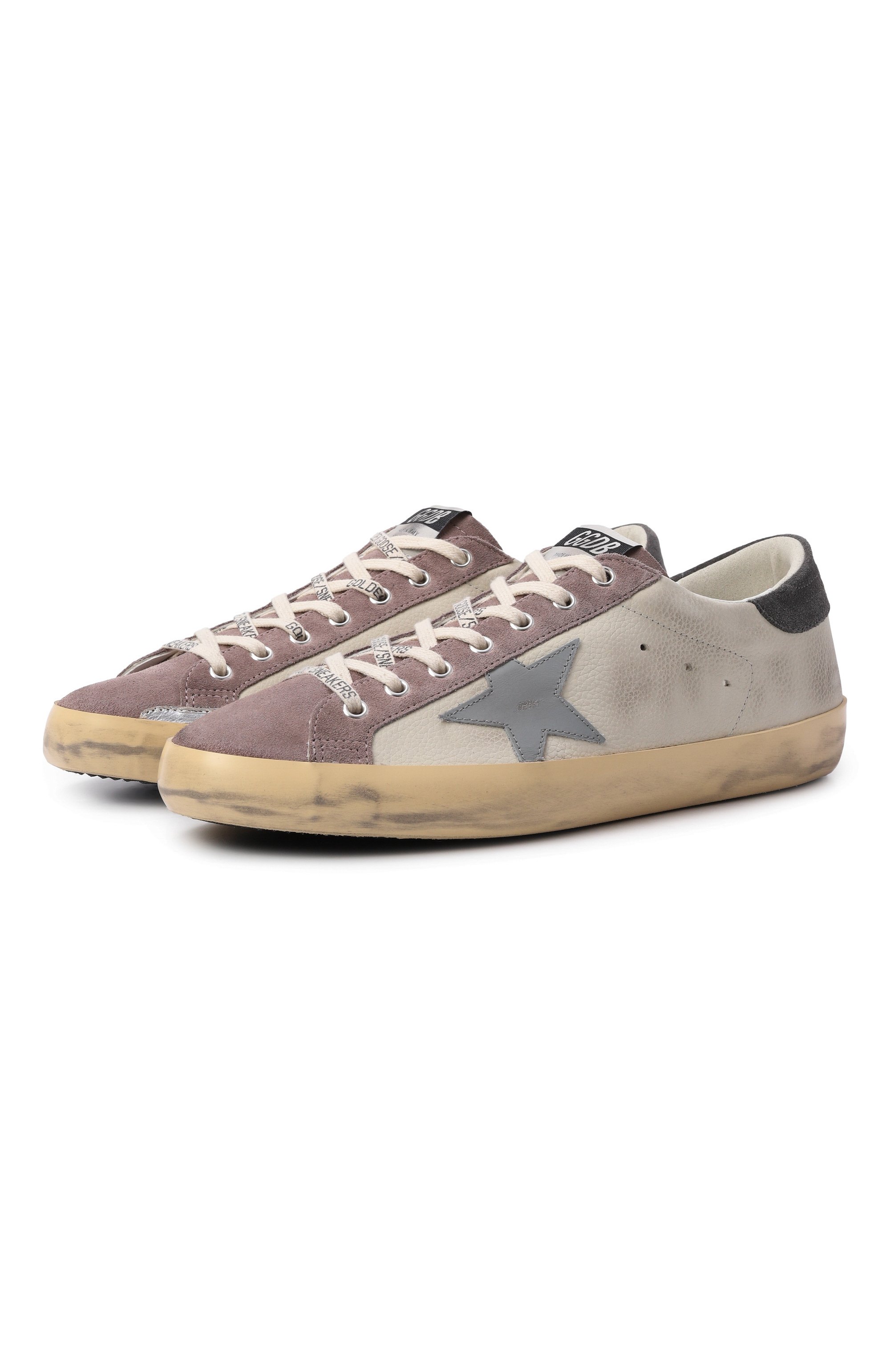 Кожаные кеды super-star GOLDEN GOOSE DELUXE BRAND, арт. GMF00101.F008112, фото 1