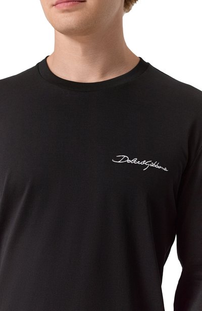 Хлопковый лонгслив DOLCE & GABBANA, арт. G8SD2Z/G7PEA, фото 5