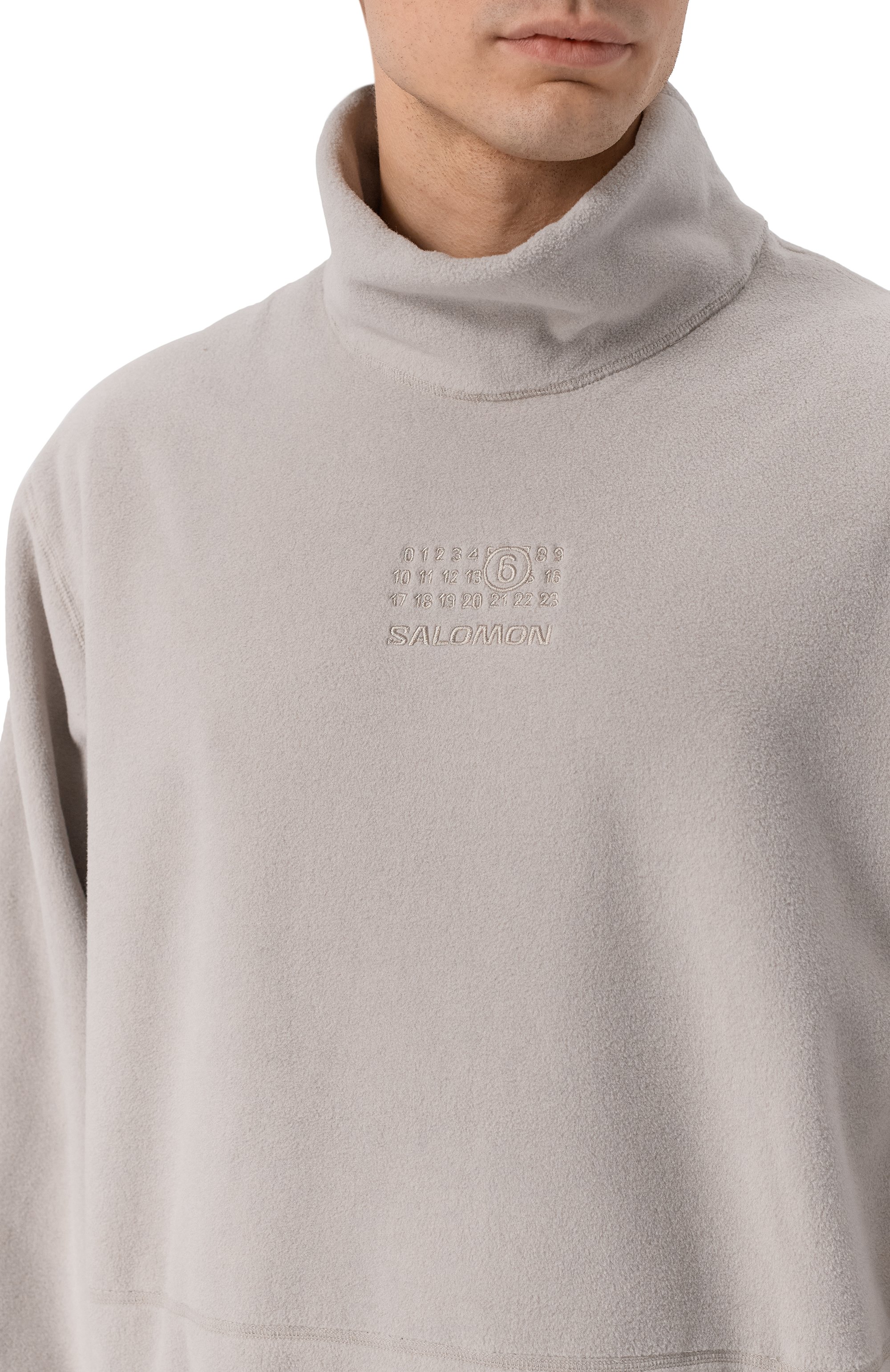 Свитшот mm6 x salomon MM6 светло-серого цвета по цене 51950 руб., арт. SH0NH0019/M20140, фото 5 Свитшот mm6 x salomon MM6, арт. SH0NH0019/M20140, фото 5