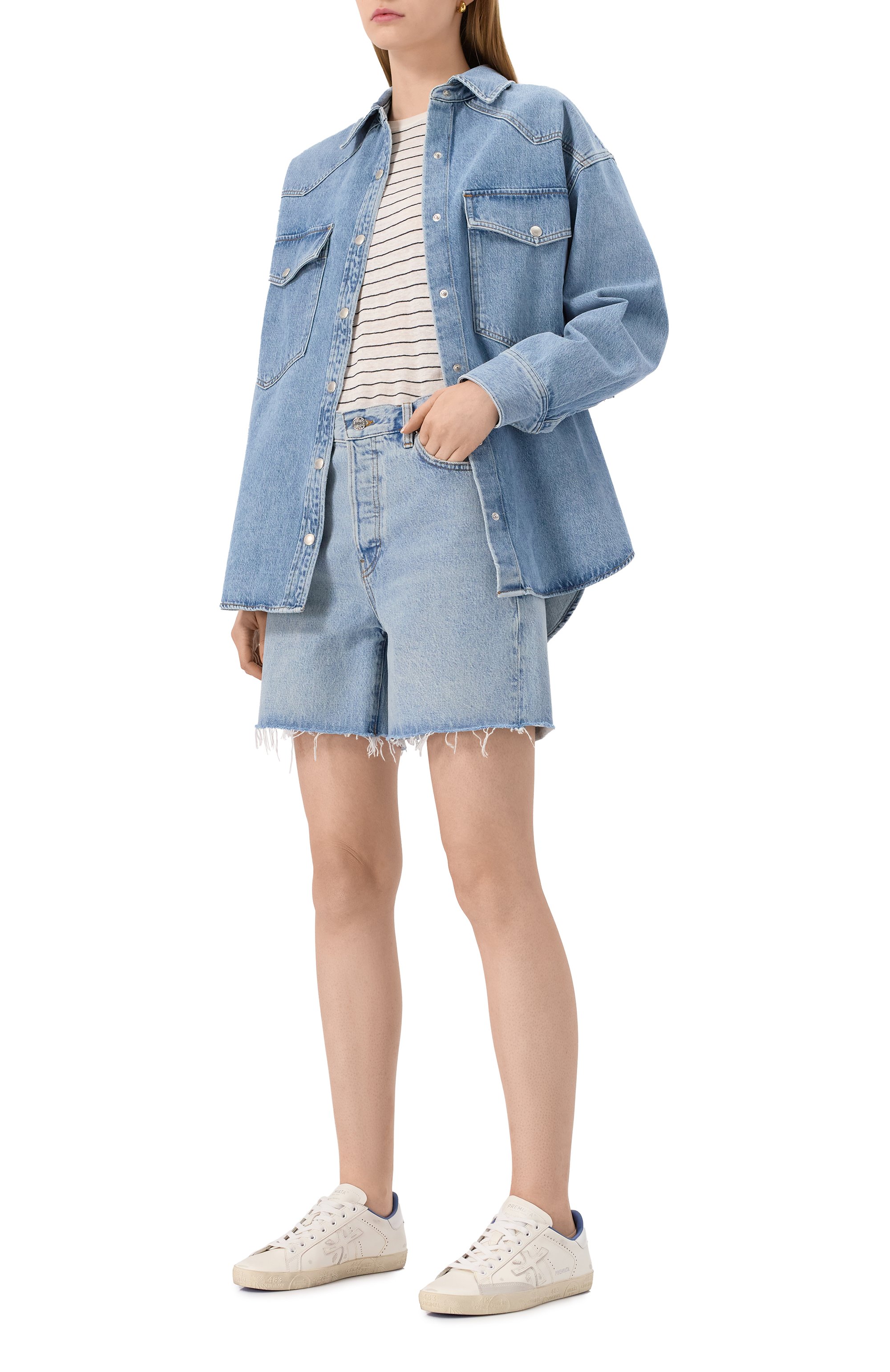 Джинсовые шорты FRAME DENIM, арт. 4002RF210, фото 2