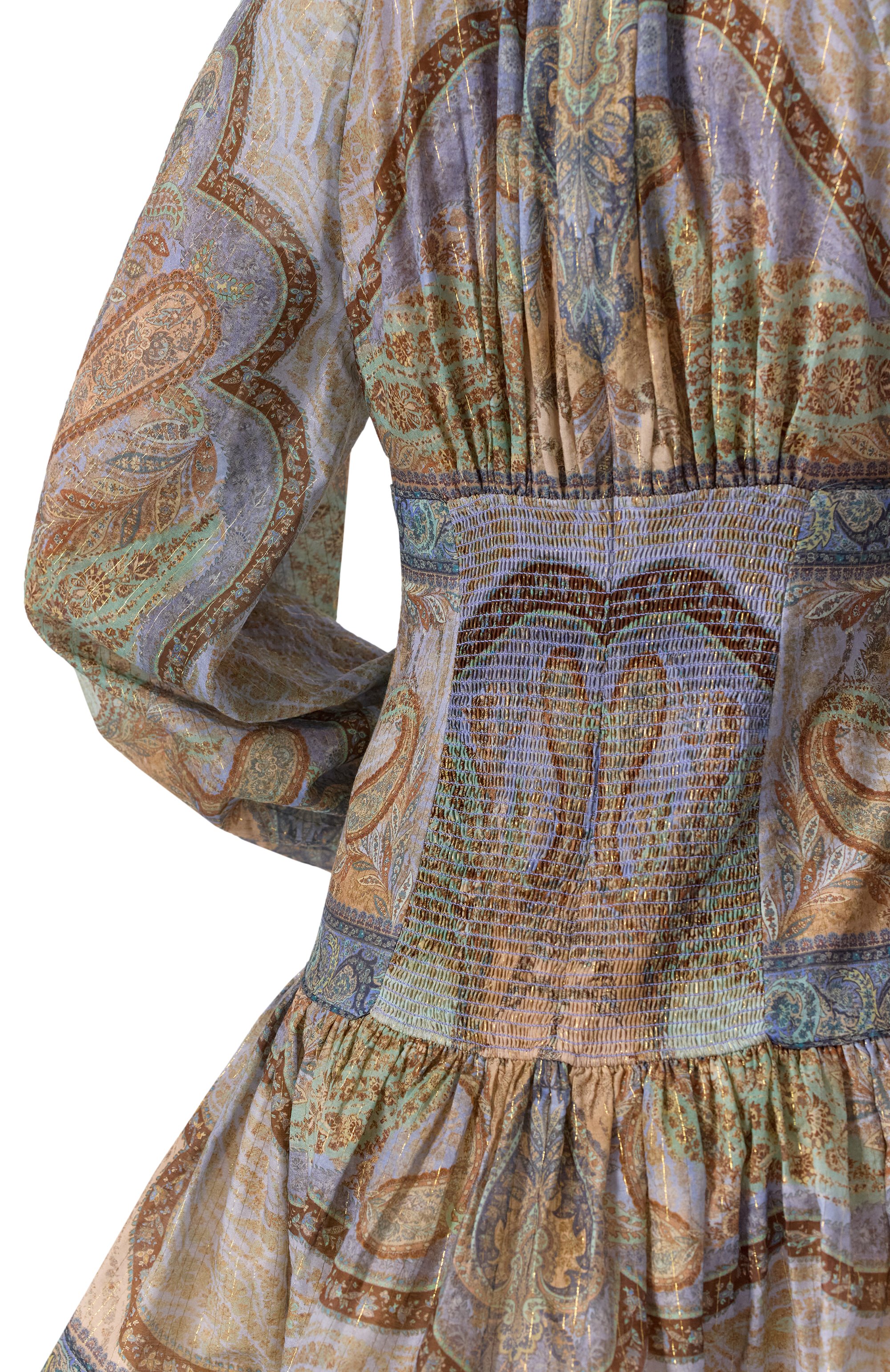 Платье из хлопка и шелка ZIMMERMANN, арт. 5515DRS262, фото 4