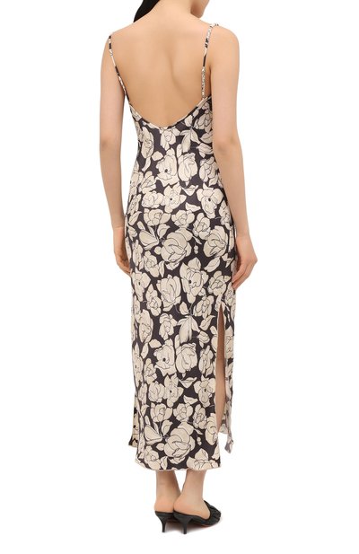 Платье из вискозы NANUSHKA, арт. WILL0W_P0RCELAIN R0SE_PRINTED SLIP SATIN, фото 4