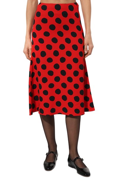 Юбка из вискозы MARNI красного цвета по цене 87550 руб., арт. G0MA0567A0/UTV996, фото 3 Юбка из вискозы MARNI, арт. G0MA0567A0/UTV996, фото 3