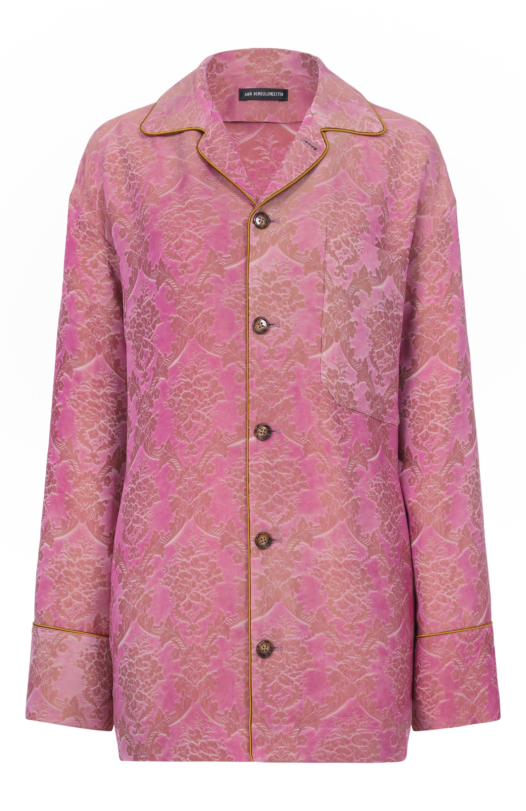 Рубашка ANN DEMEULEMEESTER розового цвета по цене 227500 руб., арт. B0014007/FA730, фото 1 Рубашка ANN DEMEULEMEESTER, арт. B0014007/FA730, фото 1