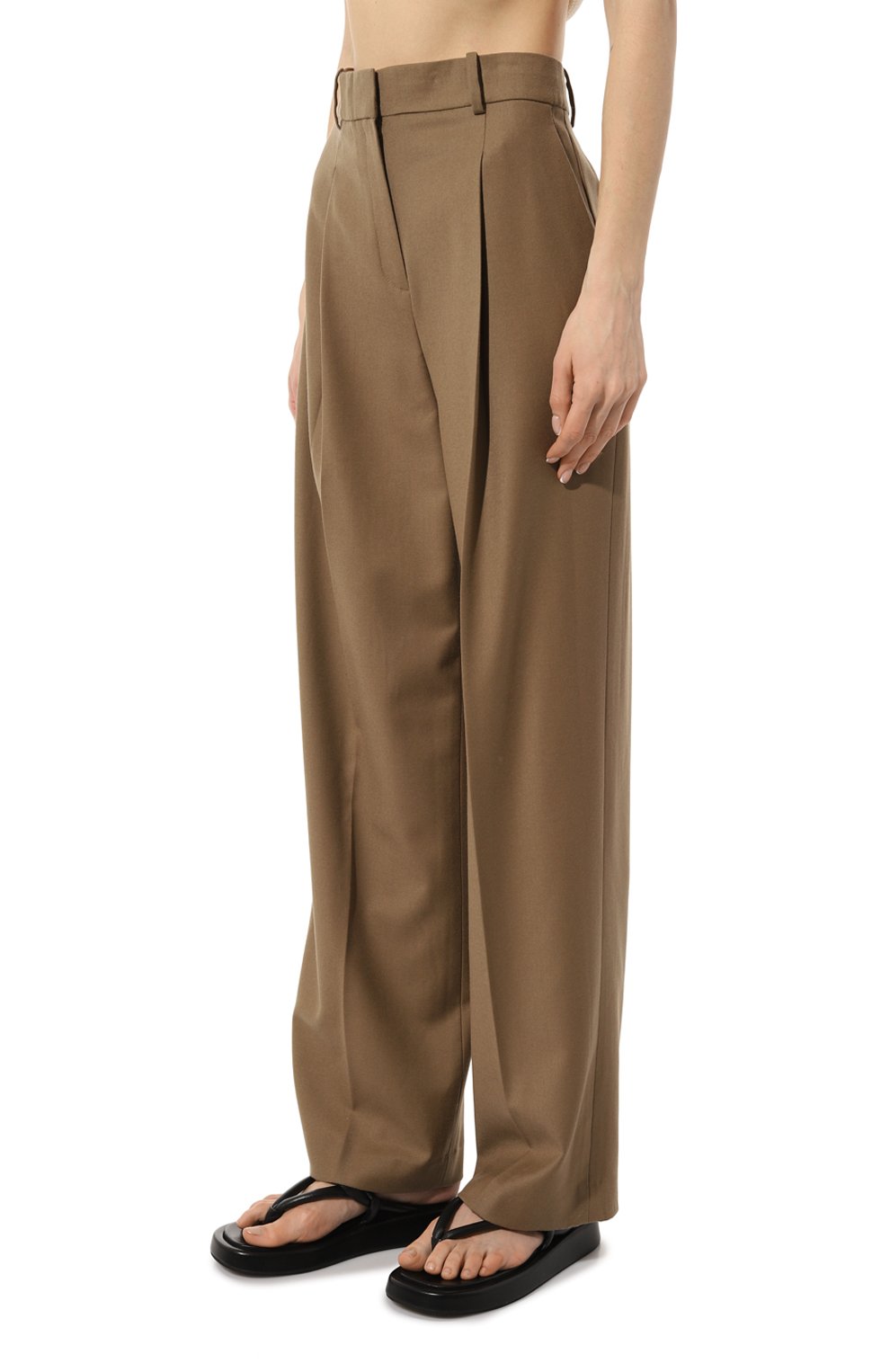 Шерстяные брюки THEORY бежевого цвета по цене 43300 руб., арт. M0801217, фото 3 Шерстяные брюки THEORY, арт. M0801217, фото 3