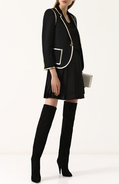 Замшевые ботфорты era на фигурном каблуке SAINT LAURENT, арт. 521516/0LI00, фото 2