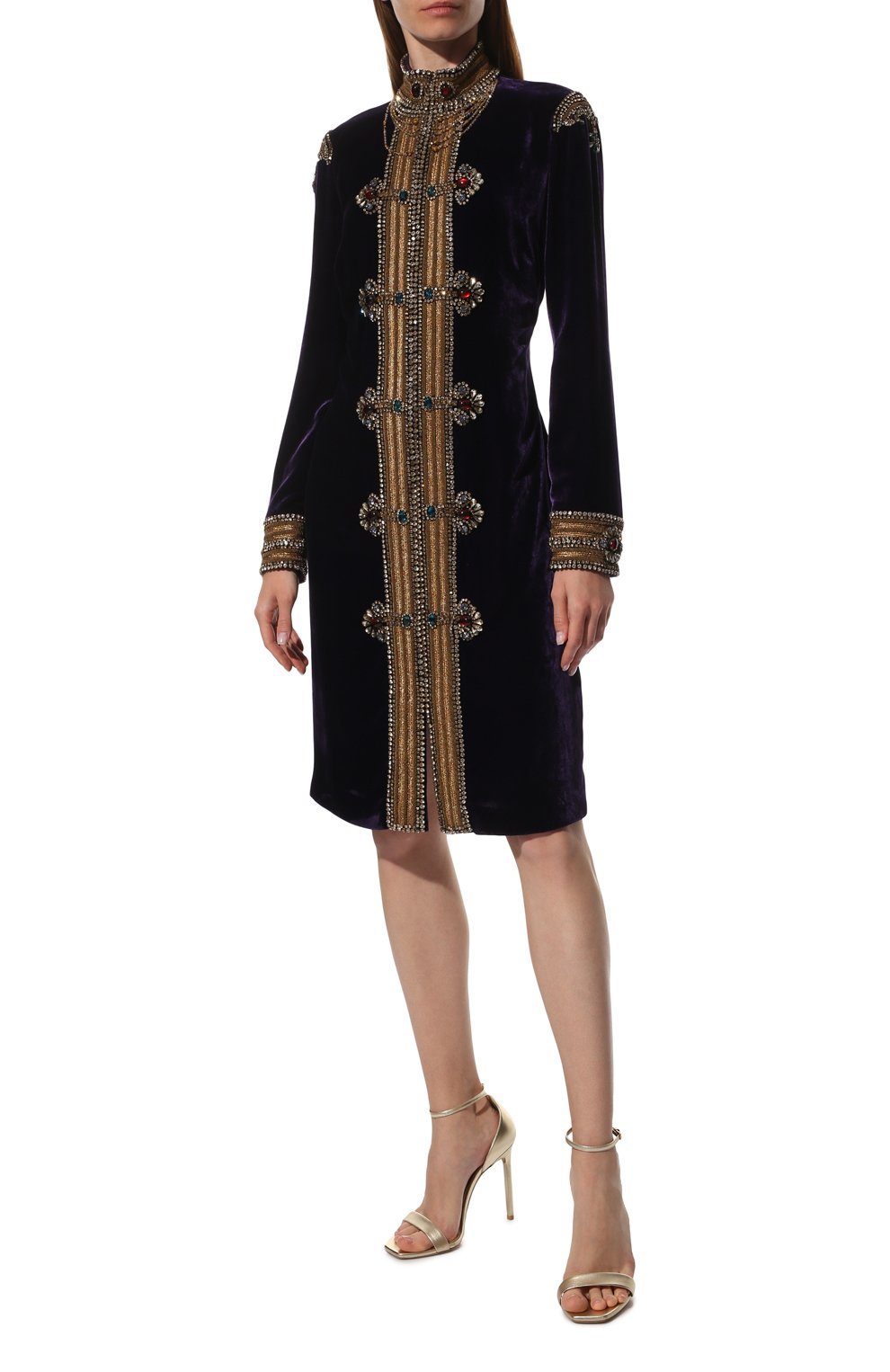 Платье из вискозы и шелка RALPH LAUREN, арт. 290736356, фото 2