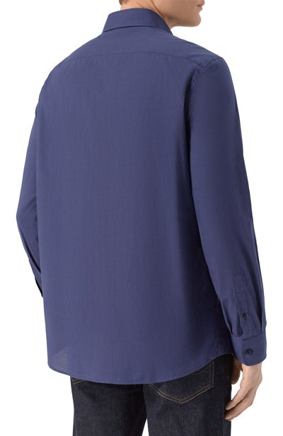 Хлопковая рубашка BRUNELLO CUCINELLI, арт. MA6740627, фото 4