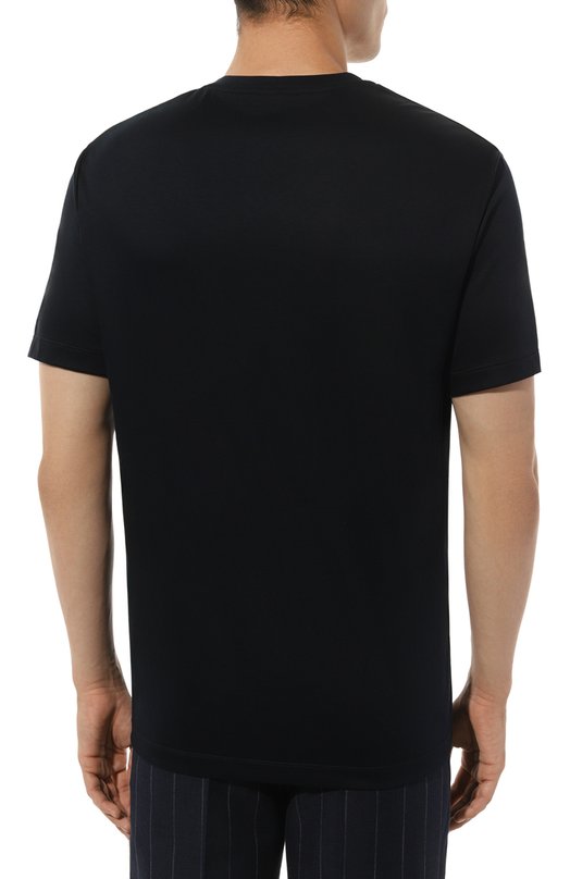 Хлопковая футболка Giorgio Armani 6LSM90/SJTKZ Синий  6LSM90/SJTKZ Фото 4