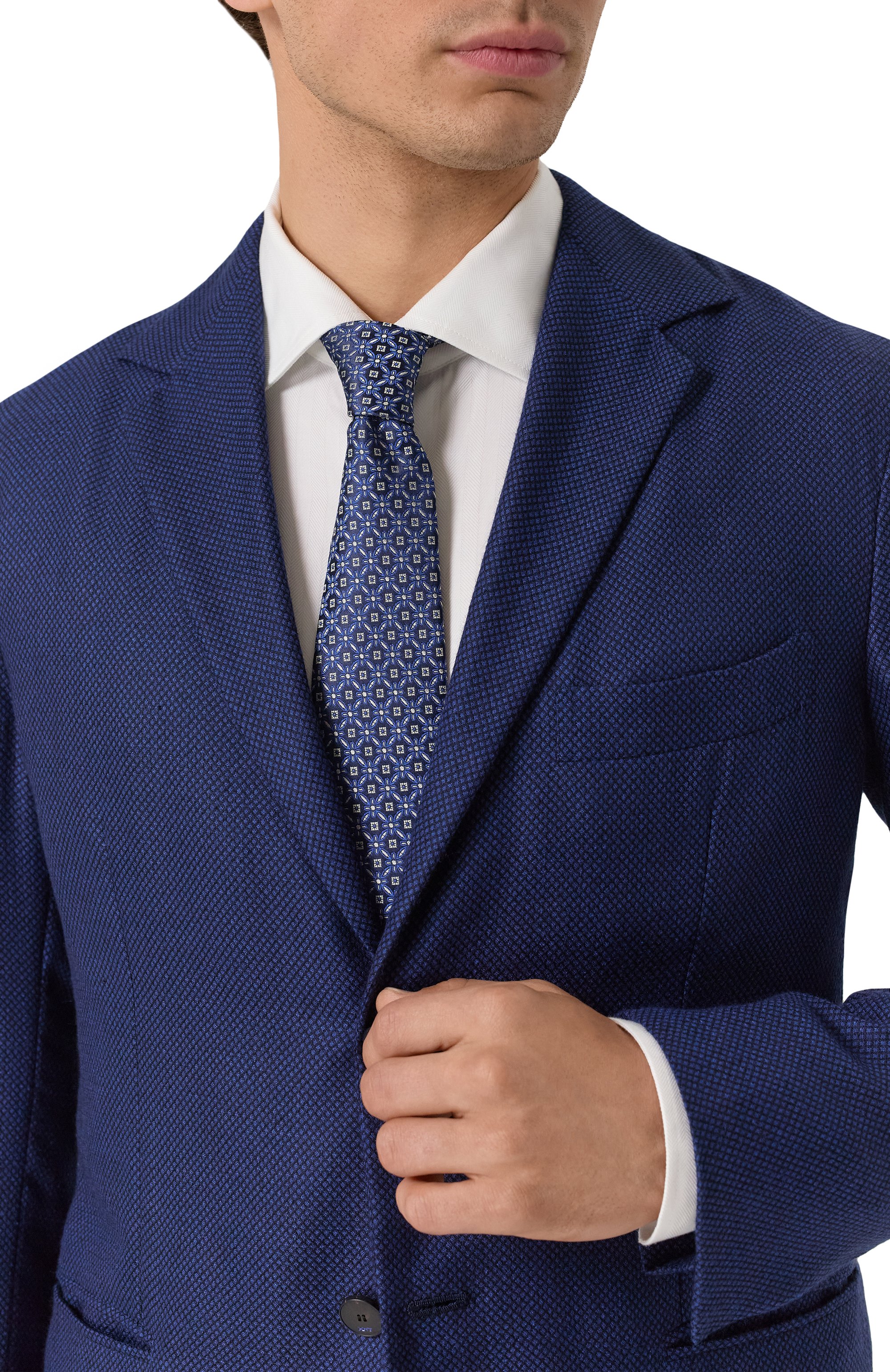 Шелковый галстук CANALI, арт. 18/HJ04424, фото 2