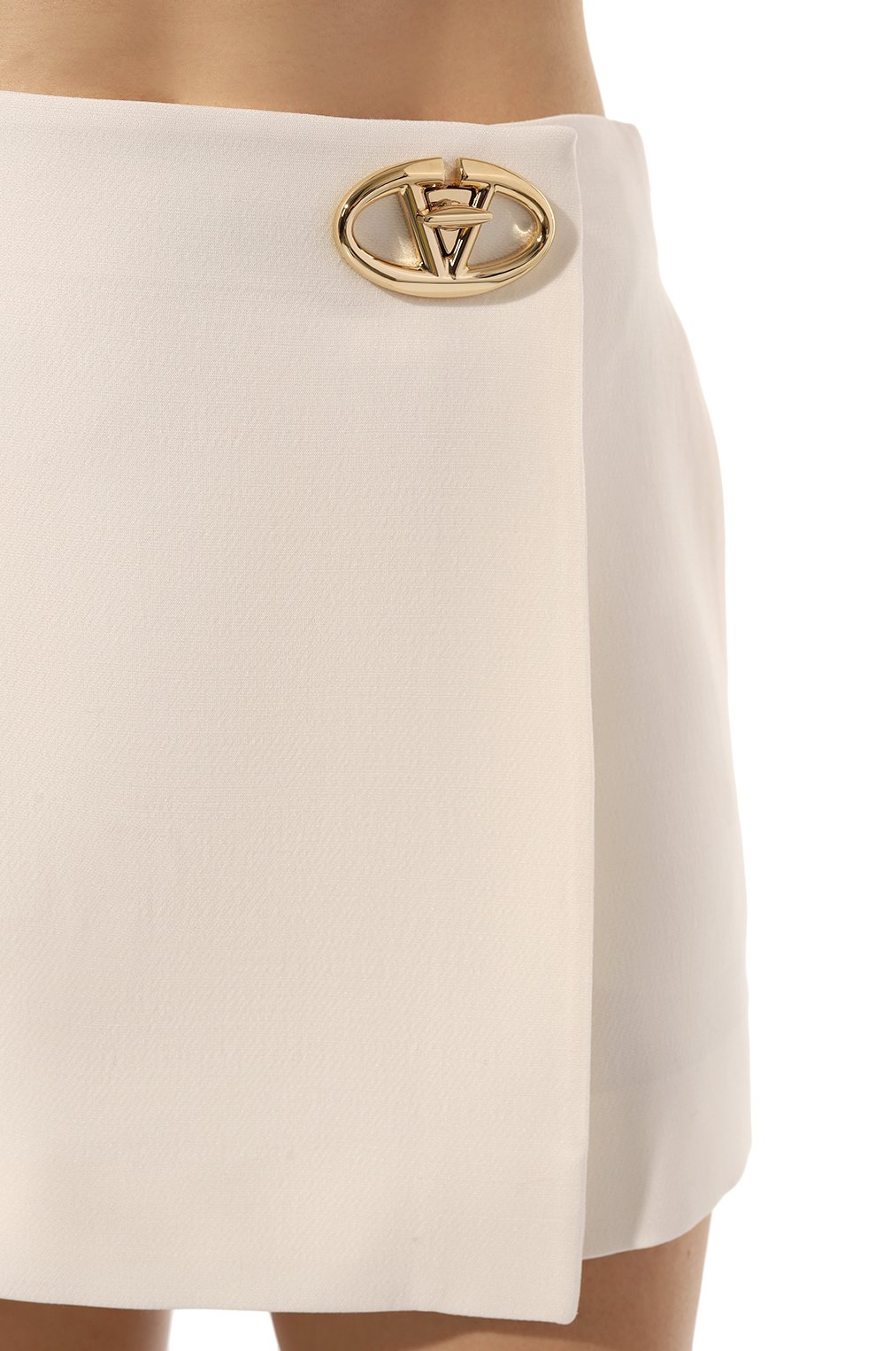 Юбка-шорты из шерсти и шелка VALENTINO кремового цвета по цене 195500 руб., арт. 5B3RABF51CF, фото 5 Юбка-шорты из шерсти и шелка VALENTINO, арт. 5B3RABF51CF, фото 5