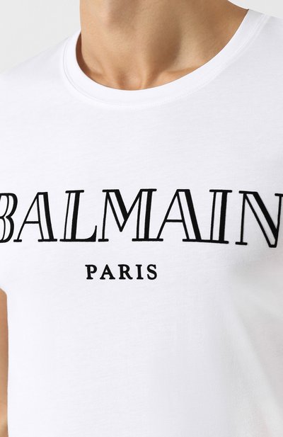 Хлопковая футболка с принтом BALMAIN, арт. W8H/8601/I259, фото 5