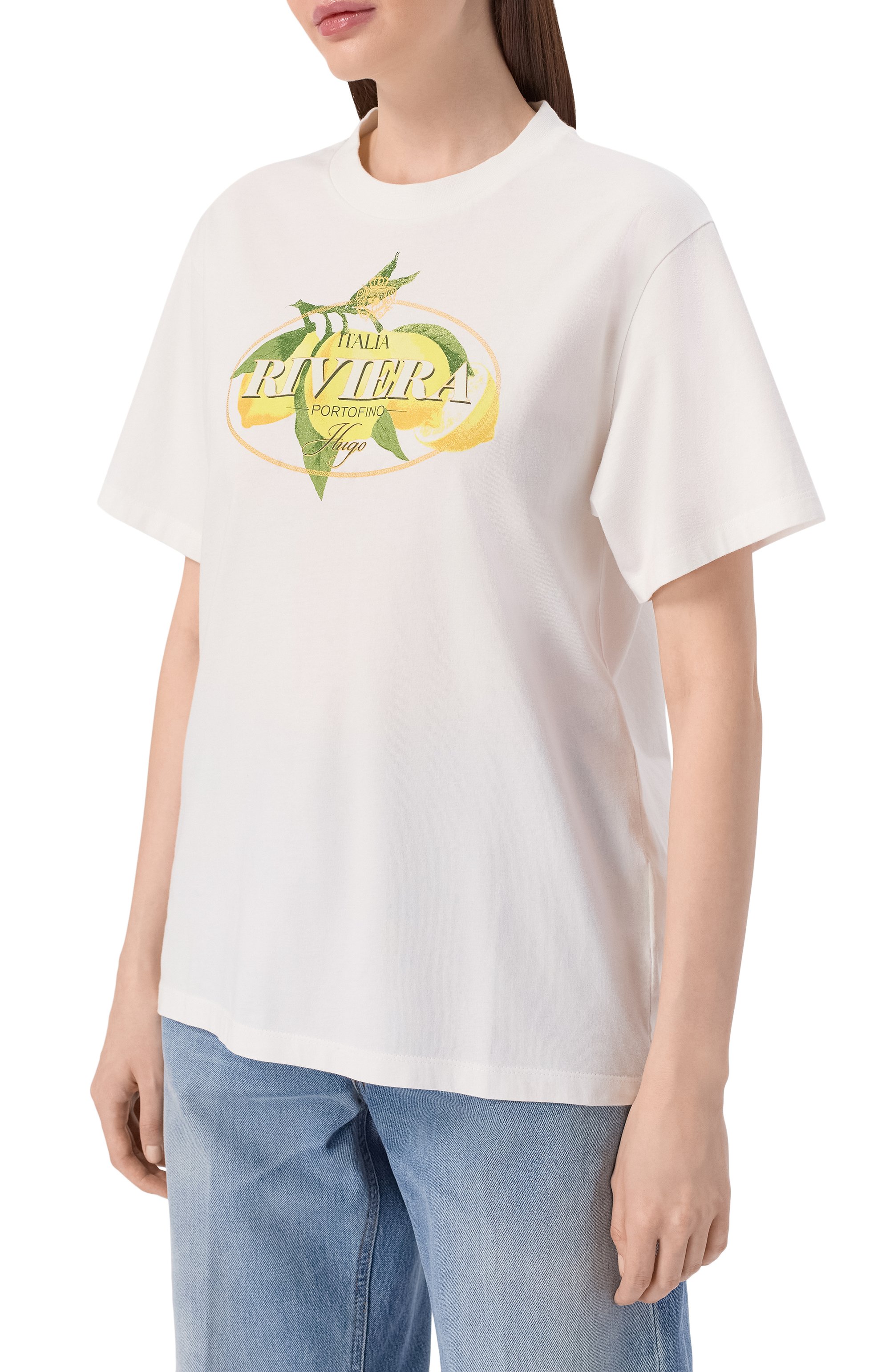 Хлопковая футболка HUGO, арт. 50561264, фото 3