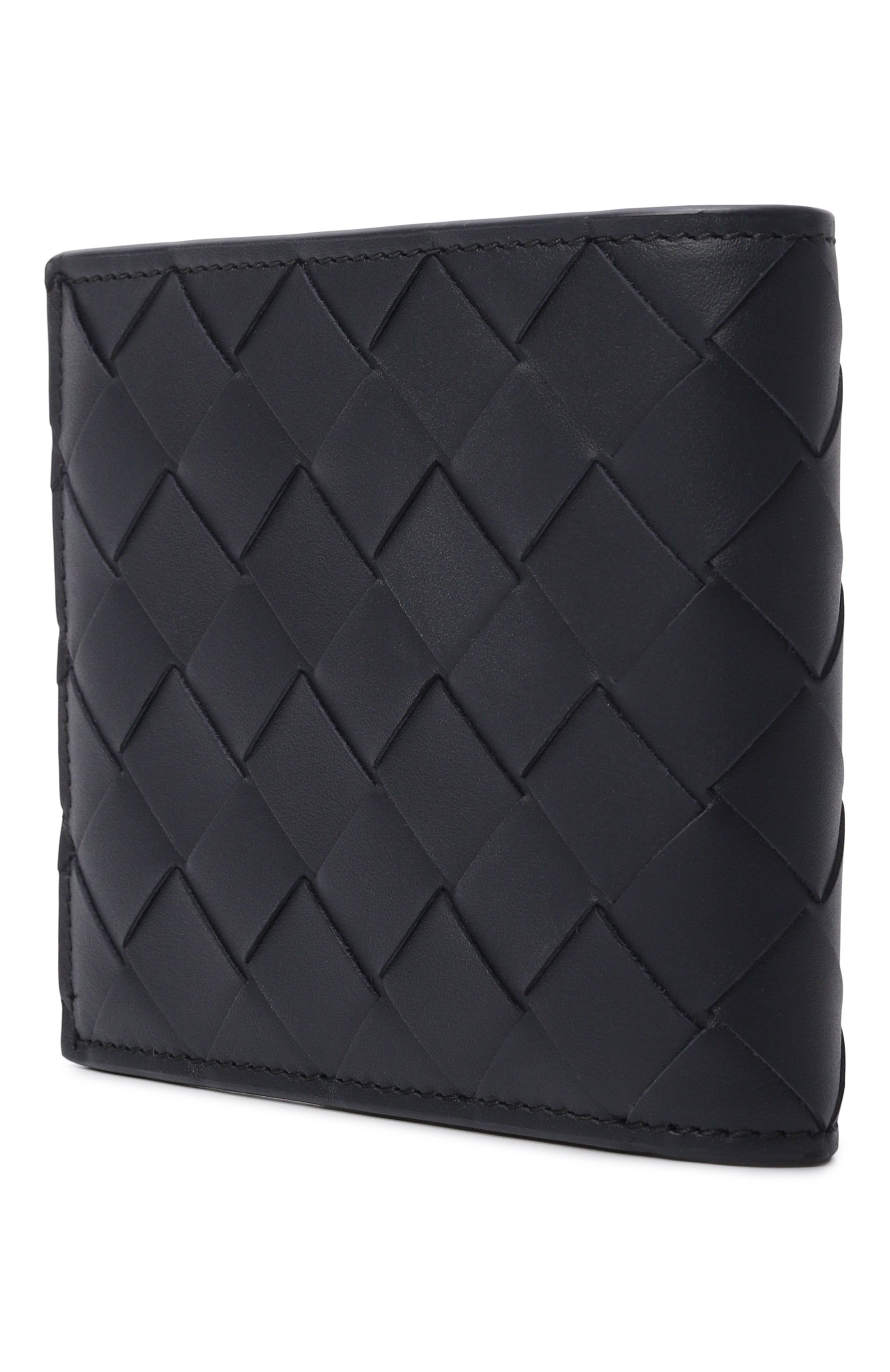 Кожаное портмоне BOTTEGA VENETA темно-синего цвета по цене 78650 руб., арт. 743211/VCPQ6, фото 2 Кожаное портмоне BOTTEGA VENETA, арт. 743211/VCPQ6, фото 2