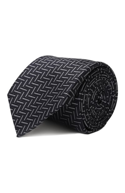 Галстук из шелка и хлопка CANALI, арт. 18/HJ03876, фото 1