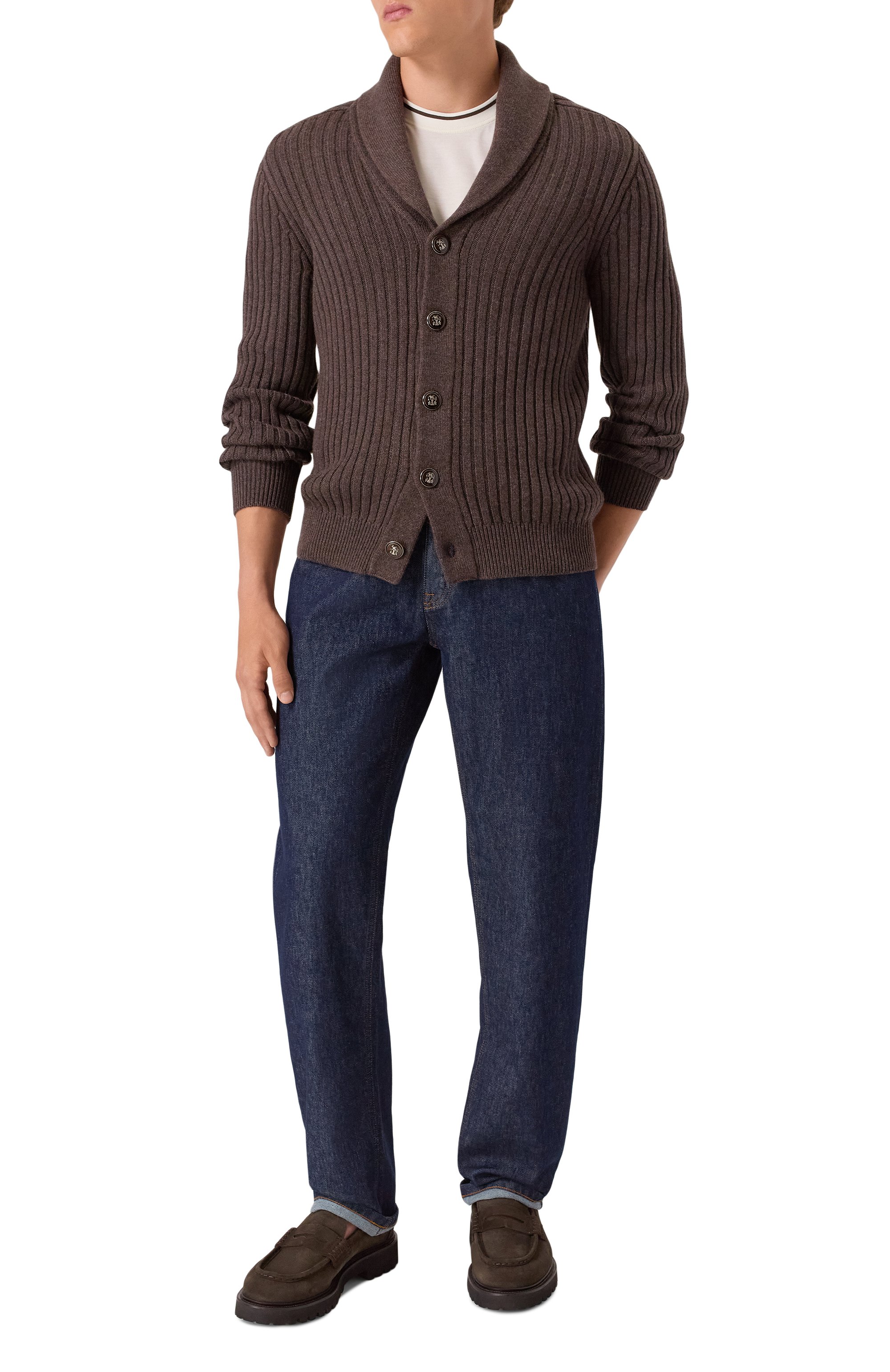 Кашемировый кардиган BRUNELLO CUCINELLI, арт. M22505506, фото 2