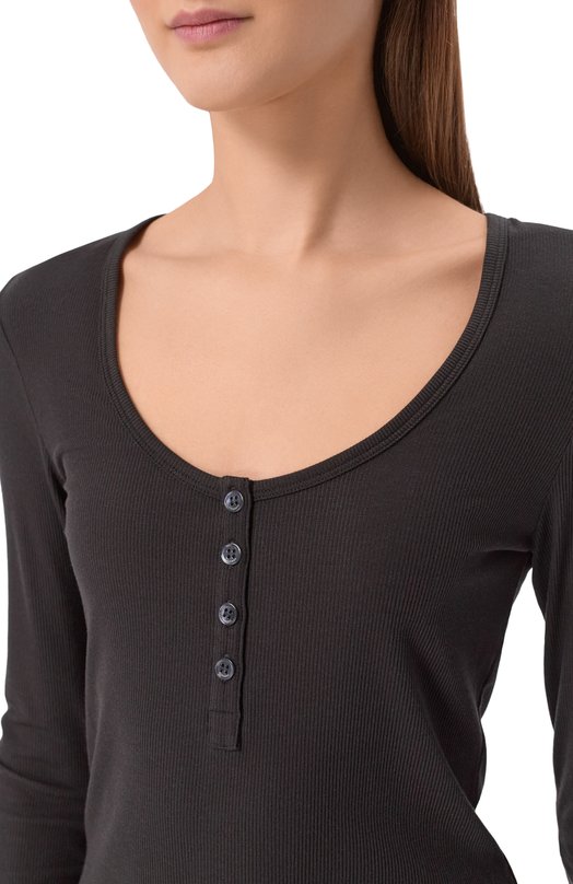 Лонгслив-хенли из лиоцелла и шерсти 12 STOREEZ 137374 Чёрный  137374 Фото 5