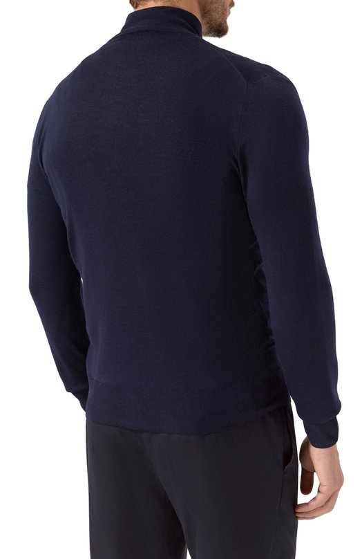 Шерстяной кардиган Canali C0022/MK01149 Синий  C0022/MK01149 Фото 4