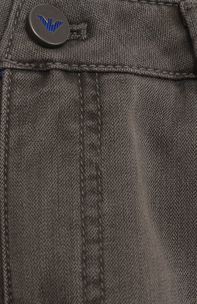 Джинсы с контрастной отделкой ARMANI JUNIOR серого цвета по цене 12850 руб., арт. 6Y4J32/4DEDZ/11A-16A, фото 3 Джинсы с контрастной отделкой ARMANI JUNIOR, арт. 6Y4J32/4DEDZ/11A-16A, фото 3