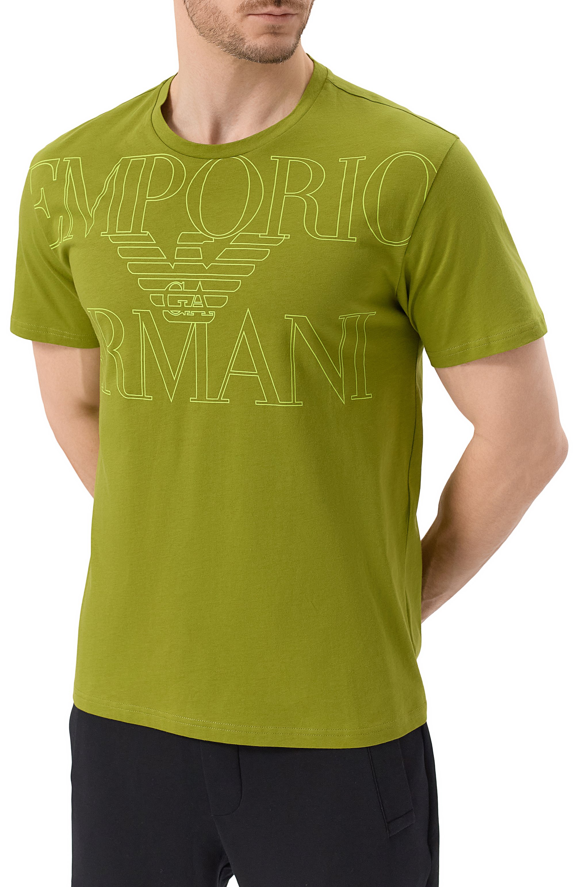 Хлопковая футболка EMPORIO ARMANI, арт. EM000574/AF12326, фото 3