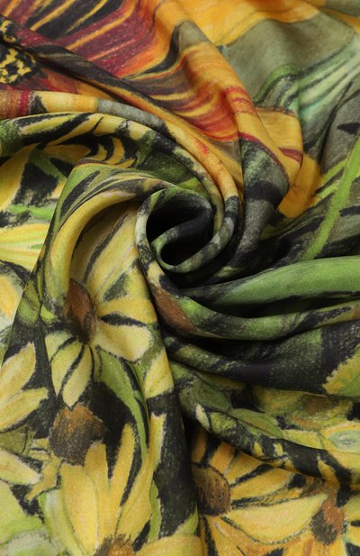 Шелковая шаль полевые цветы GOURJI, арт. 91149937/81108, фото 3