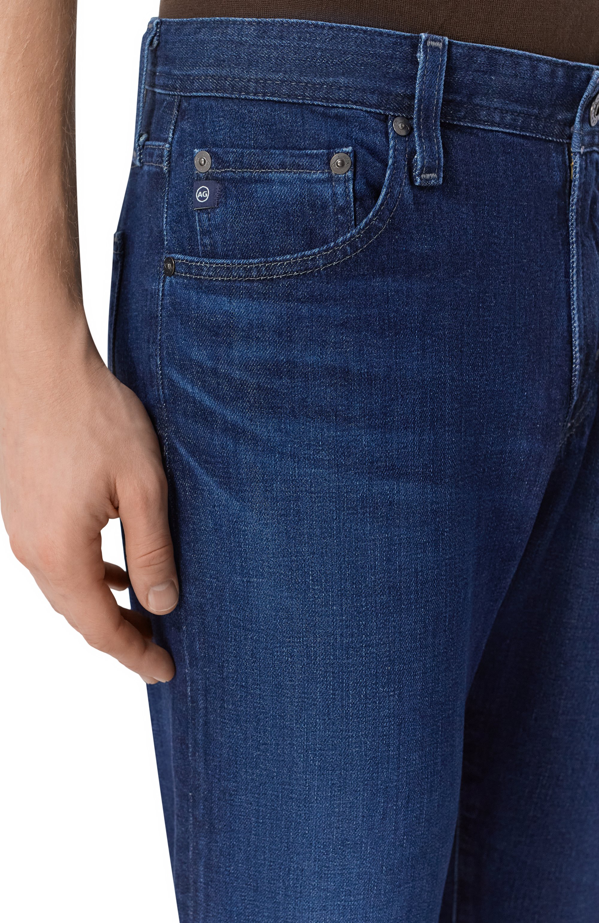 Джинсы graduate AG ADRIANO GOLDSCHMIED темно-синего цвета по цене 29350 руб., арт. 1174DAS/AA, фото 5 Джинсы graduate AG ADRIANO GOLDSCHMIED, арт. 1174DAS/AA, фото 5