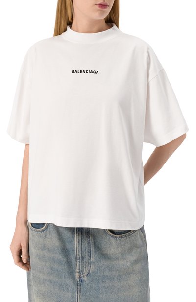 Хлопковая футболка BALENCIAGA, арт. 818431/TPVK1, фото 3
