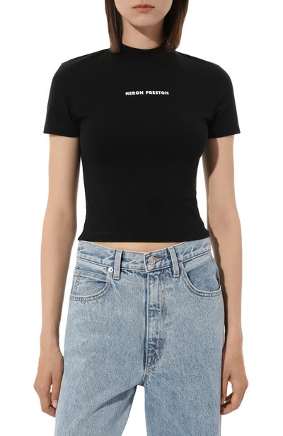 Футболка HERON PRESTON черного цвета по цене 23900 руб., арт. HWAA022C99JER0011001, фото 3 Футболка HERON PRESTON, арт. HWAA022C99JER0011001, фото 3