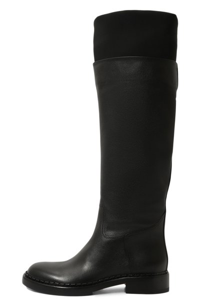 Комбинированные сапоги SANTONI черного цвета по цене 177500 руб., арт. WSAG71123BJ2TTPE, фото 4 Комбинированные сапоги SANTONI, арт. WSAG71123BJ2TTPE, фото 4