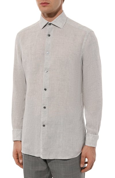 Льняная рубашка ZEGNA, арт. UDX38A7/SRF5, фото 3
