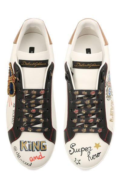 Комбинированные кеды portofino DOLCE & GABBANA, арт. CS1570/AZ268, фото 5