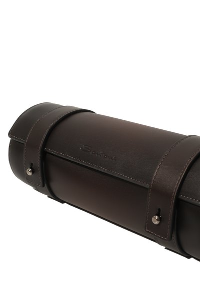 Кожаный футляр для часов SANTONI темно-коричневого цвета по цене 66550 руб., арт. UFPGA2282F0-GFUL, фото 2 Кожаный футляр для часов SANTONI, арт. UFPGA2282F0-GFUL, фото 2