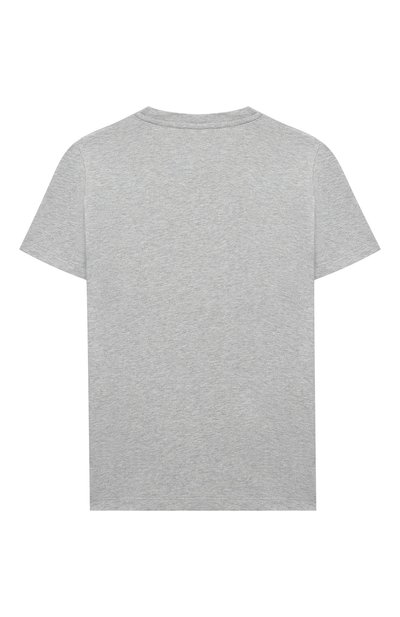 Хлопковая футболка VERSACE серого цвета по цене 18800 руб., арт. YD000265/YA00079/8A-14A, фото 2 Хлопковая футболка VERSACE, арт. YD000265/YA00079/8A-14A, фото 2