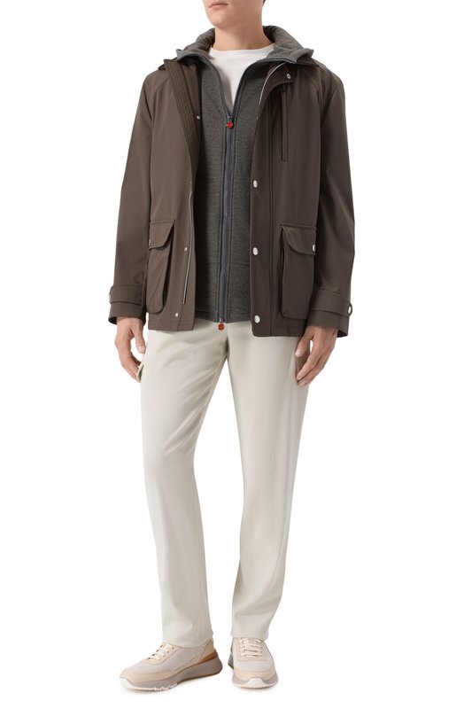 Кашемировая толстовка Kiton UMC010K0150G08 Коричневый  UMC010K0150G08 Фото 2