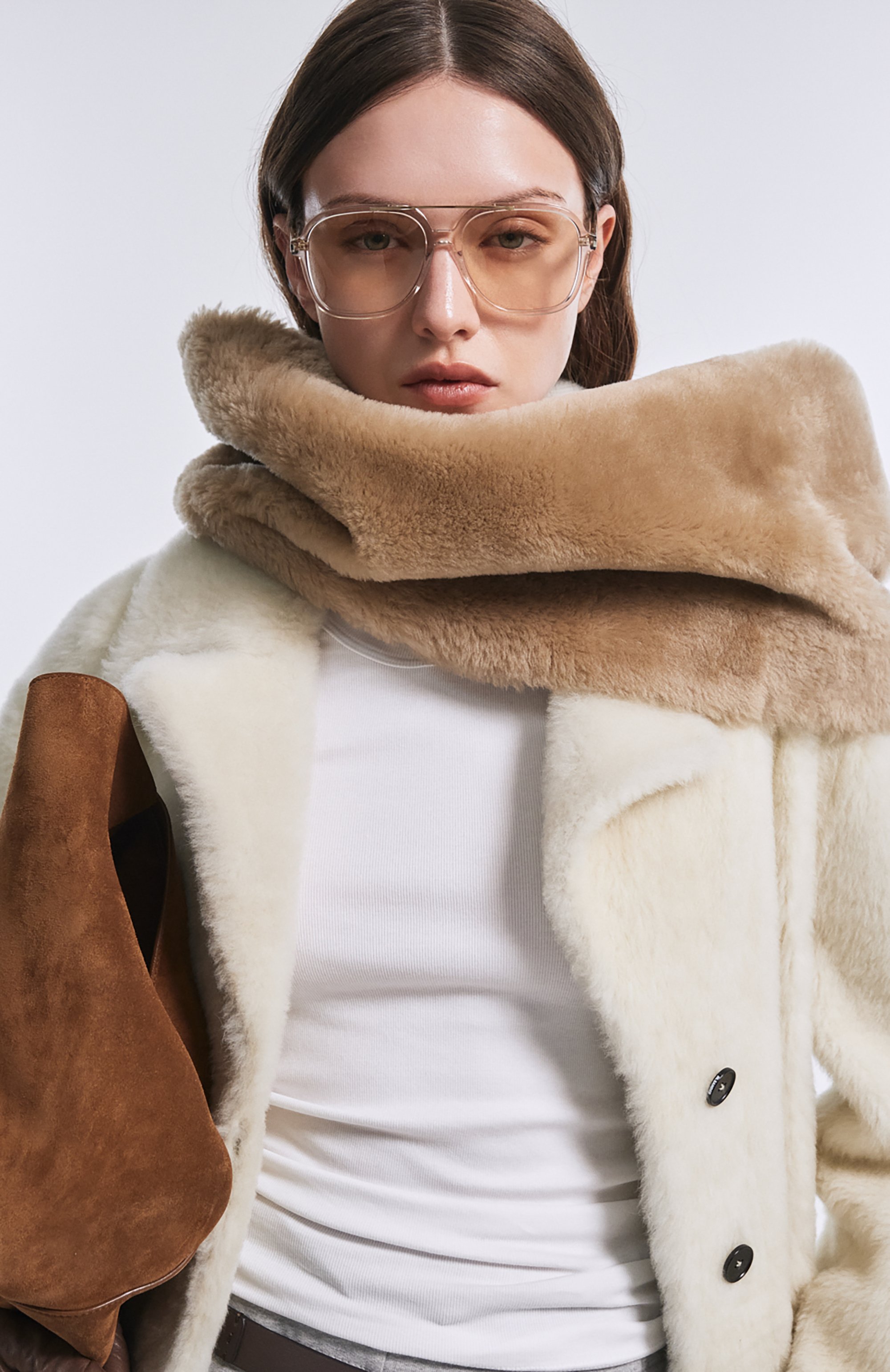 Меховой шарф-снуд из овчины TOTEME, арт. 254-WSC0123-LE0165, фото 5