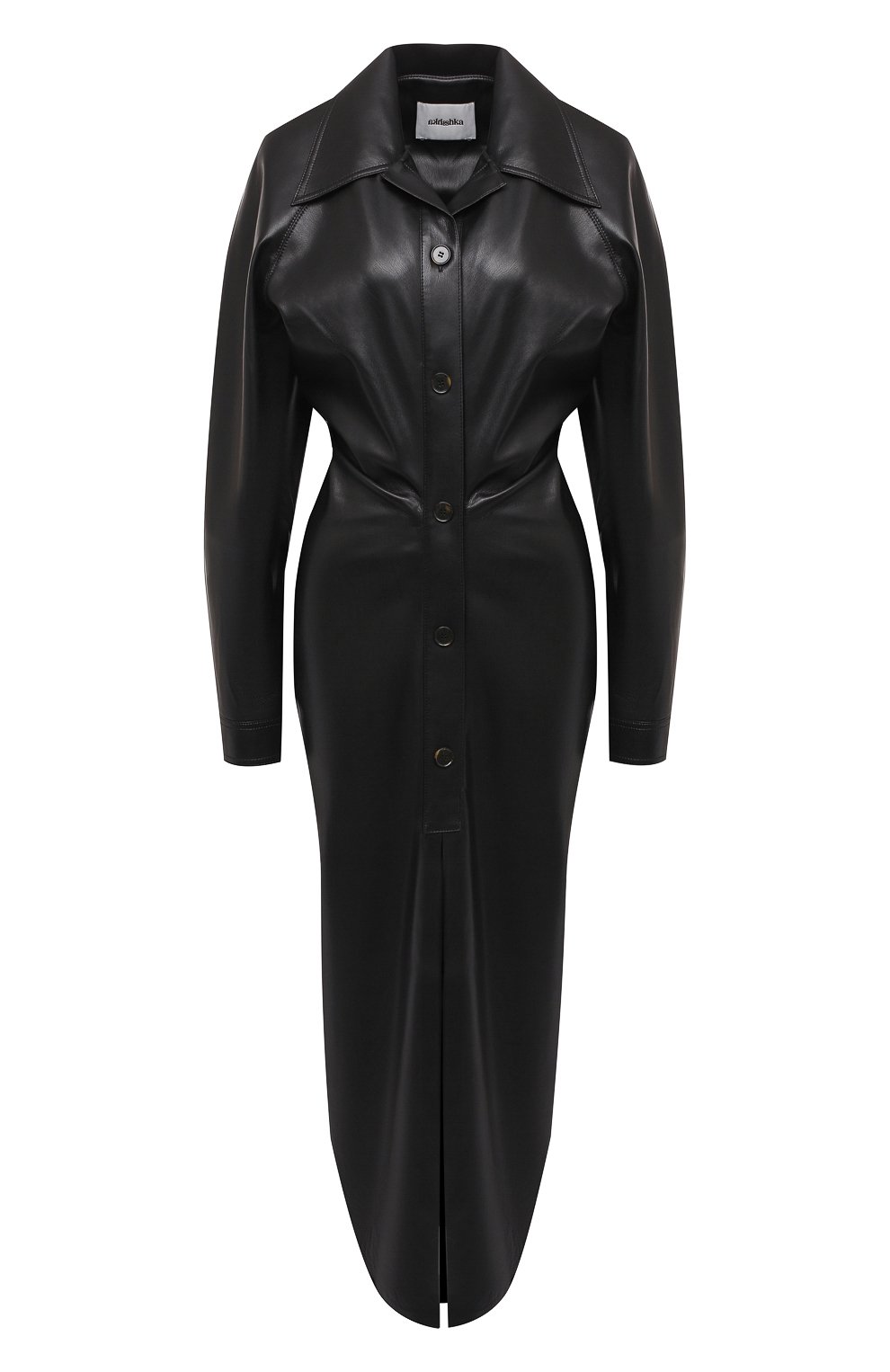 Платье NANUSHKA черного цвета по цене 78850 руб., арт. SAMI_BLACK_VEGAN LEATHER, фото 1 Платье NANUSHKA, арт. SAMI_BLACK_VEGAN LEATHER, фото 1