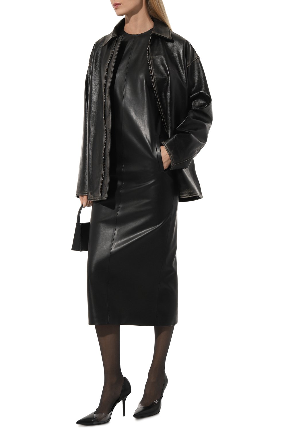 Платье из эко-кожи SASHAVERSE, арт. D096/53655/1000/SS24, фото 2